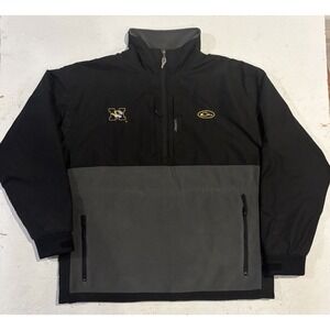 Drake Waterfowl Mizzou Missouri Tigers Half Zip Pullover Fleece Mens M Read